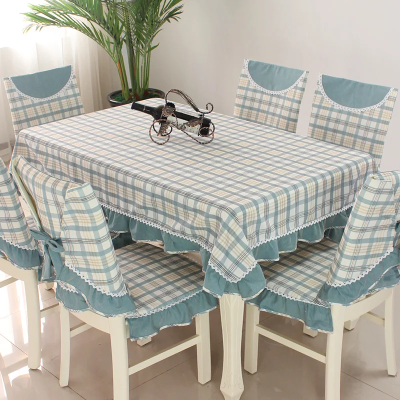 

Rectangular tablecloth, modern waterproof dining table cloth, chair cushion, dining chair set, household chair cover