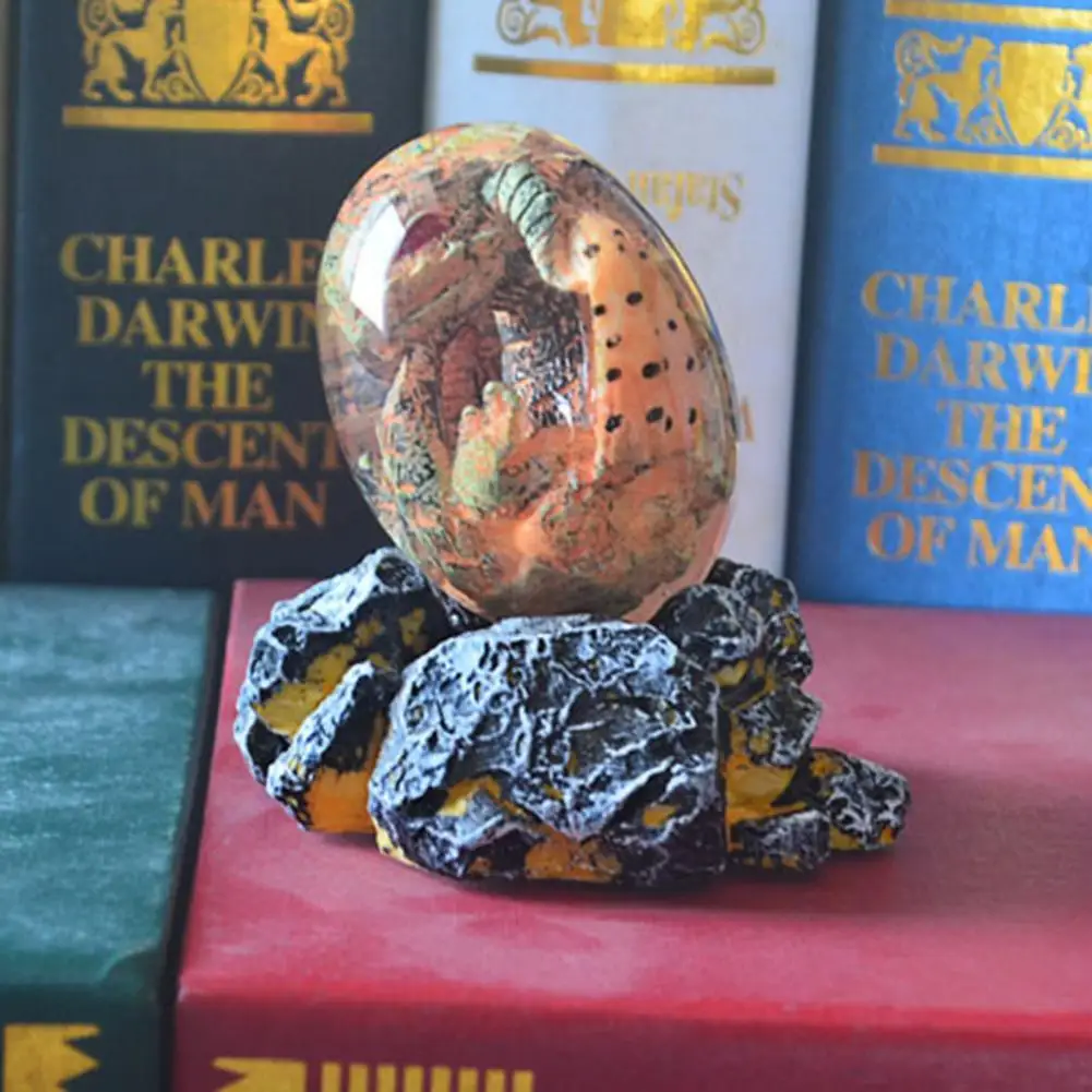 

Great Innovative Translucent Dragon Light Egg Resin Sculpture for Office Dragon Egg Figurine Dragon Egg Decor