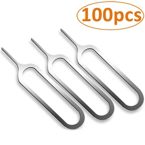 100pcs SIM Card Removal Needle Pins Pry Eject Sim Card Tray Open Needle Pin for IPhone Samsung Xiaom in India