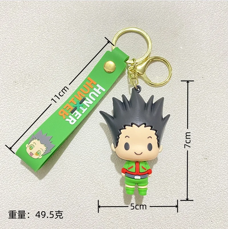 Фото Аниме HUNTER X HUNTER фигурка брелок силиконовый GON·FREECSS кукла кулон брелок автомобильный брелок для ключей аксессуары ювелирные изделия детский новый подарок №4