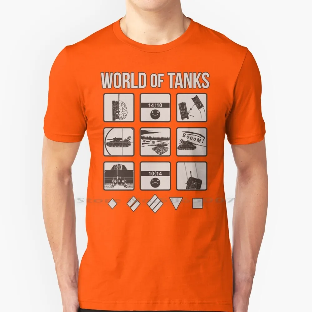 Футболка с изображением сцены из мира танков 100% хлопок World Of Wot Blitz worldoftank ПК