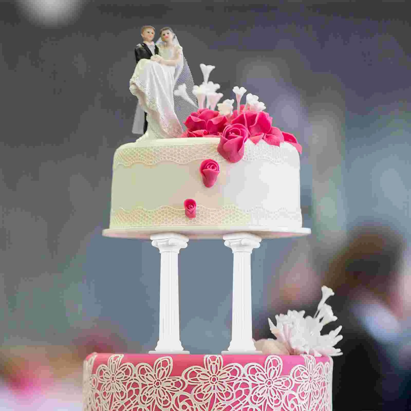 8 шт. римская колонна подставка для торта дисплей десерта кексов пластиковые
