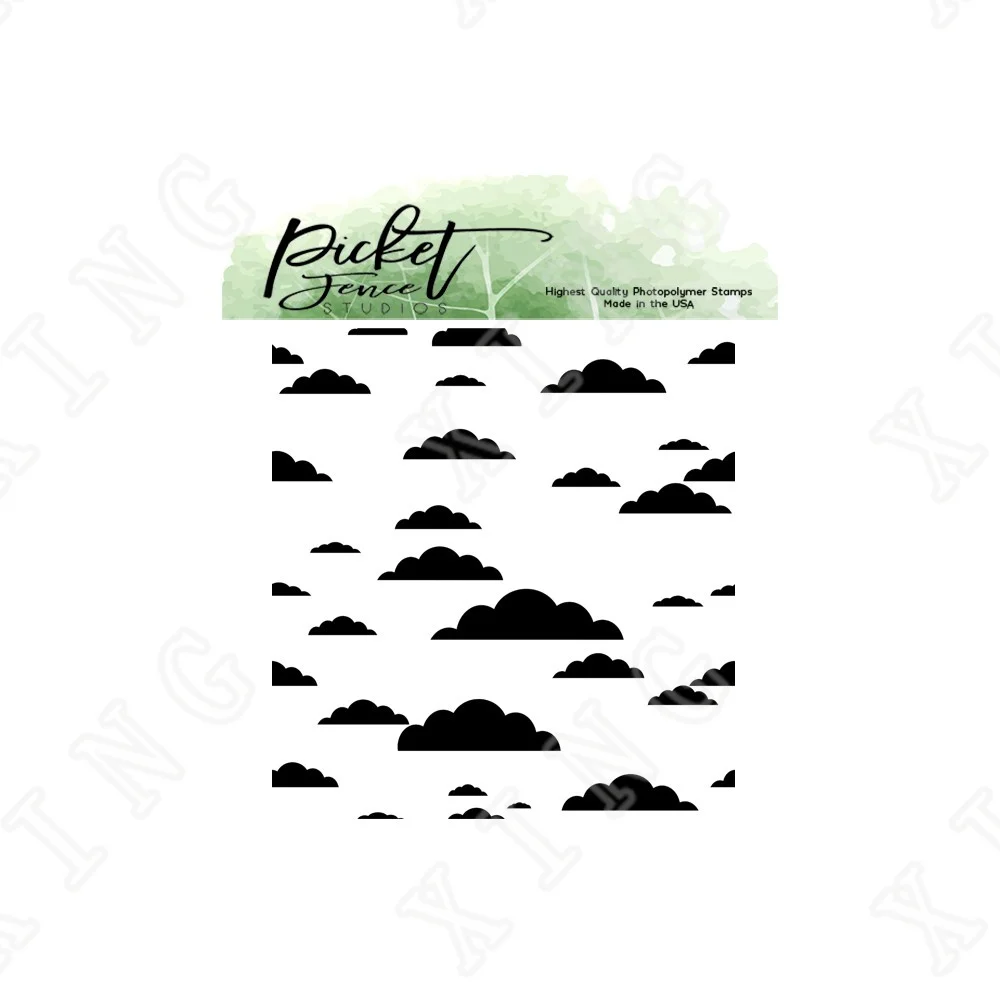 

Endless Clouds Silicone Stamps Scrapbook Diary Decoration Embossing Template Diy Greeting Card Handmade 2022 New Arrival