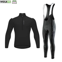 wosawe racing bike cycling suit men quick dry spring breathable cycling jersey set mountian bicycle
