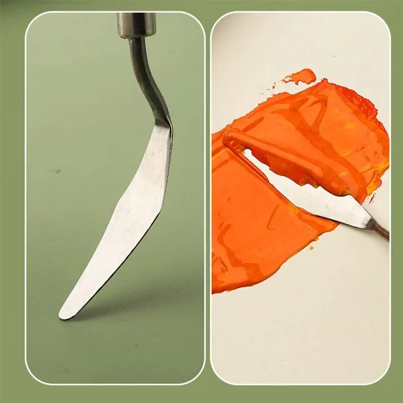 Ножи для рисования маслом из нержавеющей стали художественные ремесла шпатель