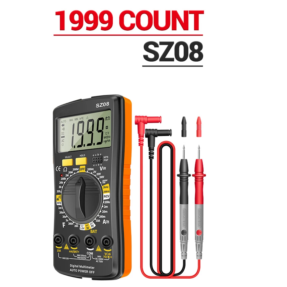 

Цифровой мультиметр, мультиметр, тестер переменного и постоянного напряжения для тестирования Емкости