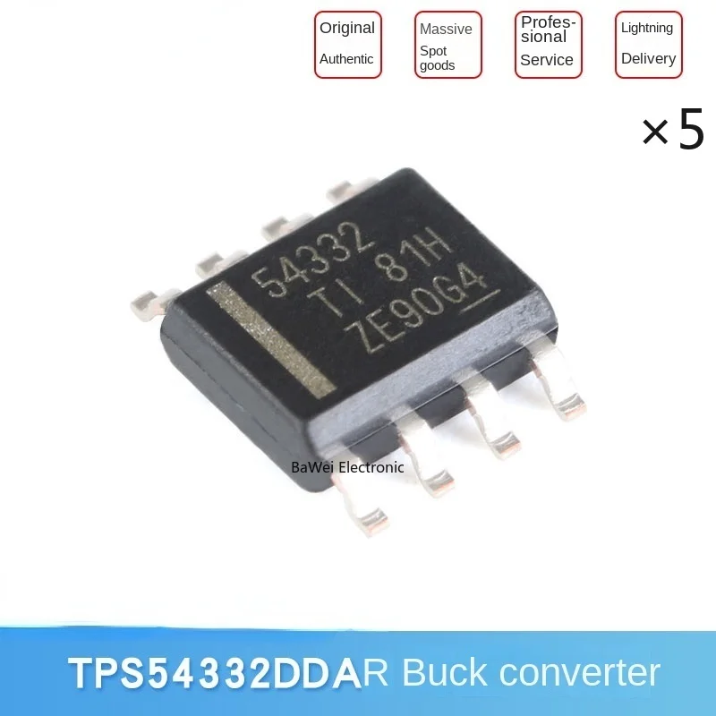 

Оригинальный оригинальный патч TPS54332DDAR SOIC-8 3.5A 1MHz понижающий преобразователь чип (5 шт.)