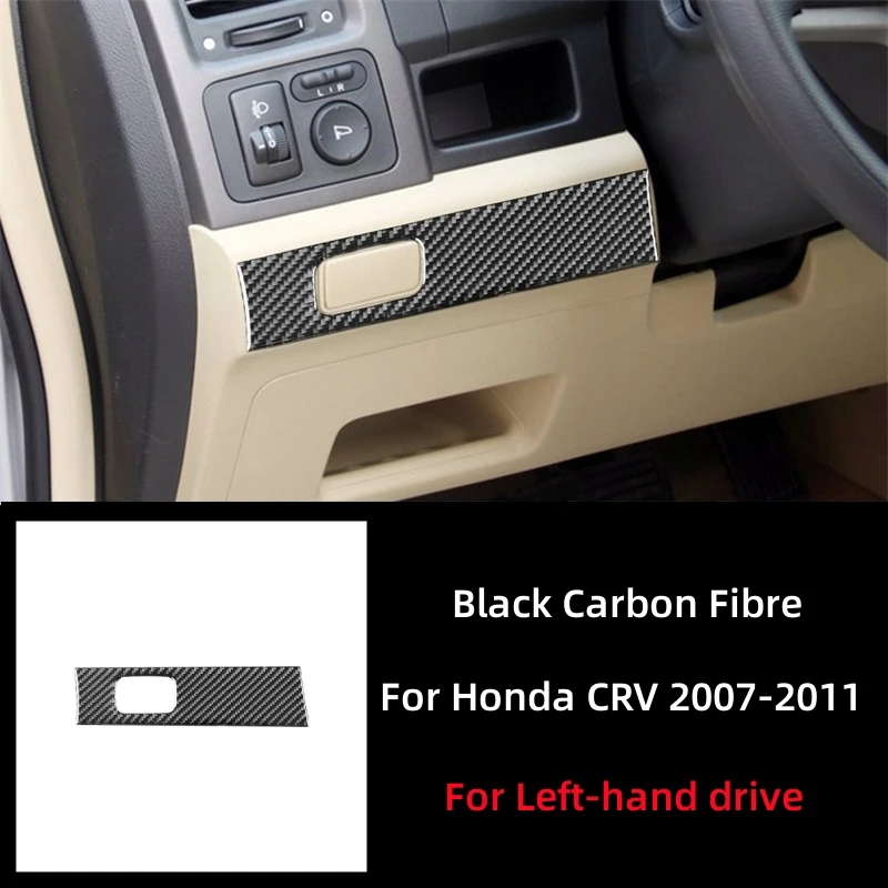 

Аксессуары для Honda CRV 2007 2008 2009 2010 из углеродного волокна внутреннее Автомобильное рулевое колесо боковая Декоративная полоса крышка отделка