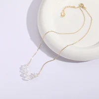 2022 new fashion women temperament white crystal pendant pearl necklace women sexy party pearl white crystal pendant necklace