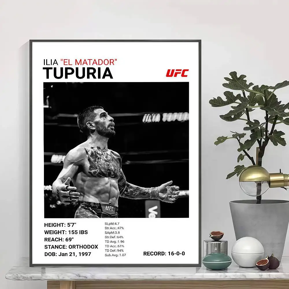 Фото Самоклеящиеся плакаты-наклейки Fighter Legend Boxer Champion подходят для безрамного декора стен в комнате. №4