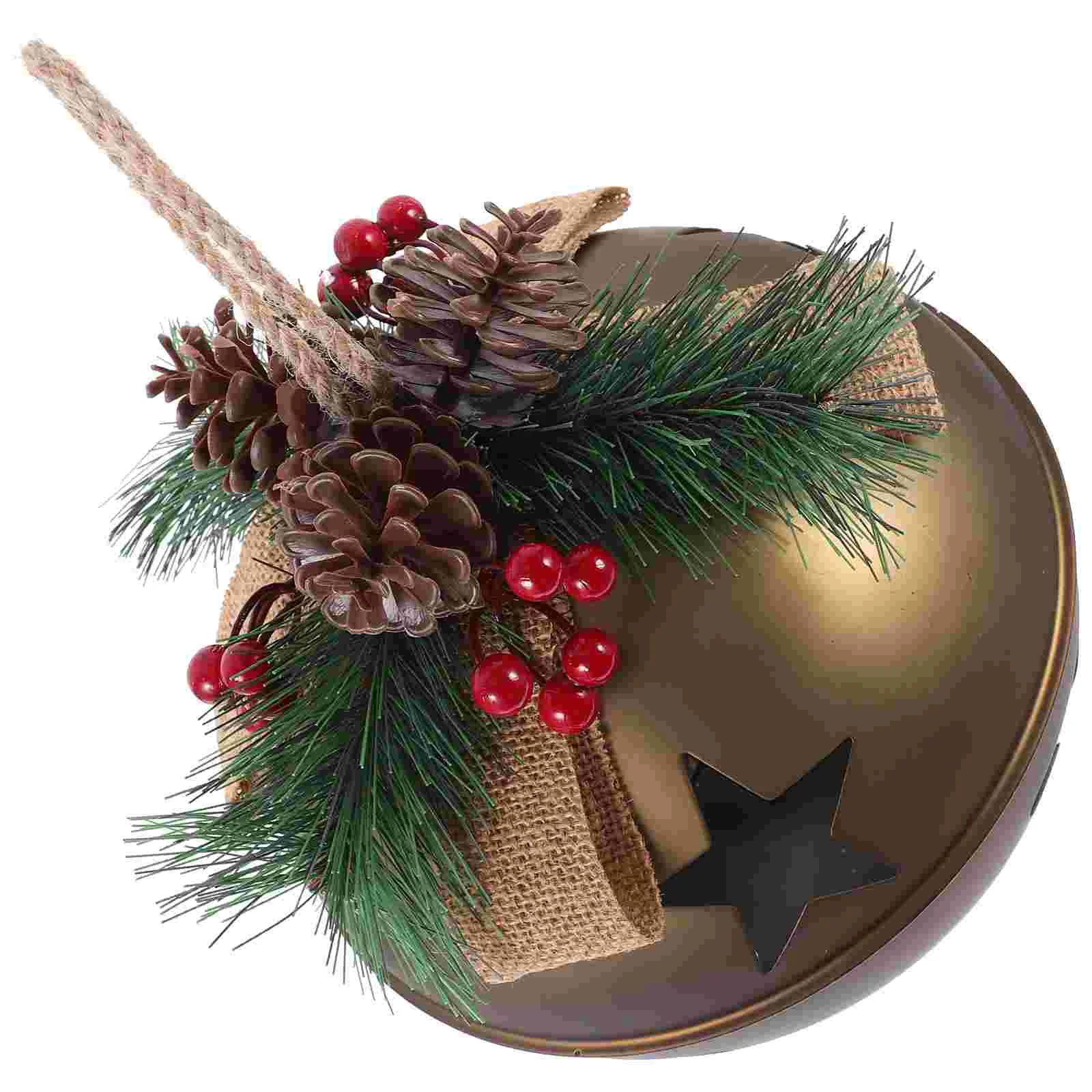

Christmas Bells Lovely Pendants Home Decor Xmas Tree Scene Adornment Berry Hanging Ornament Ornaments DIY