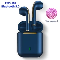 j18 tws bluetooth earphones wireless headphone hd call stereo earbuds with mic charging box headset suit for iosandroid phones