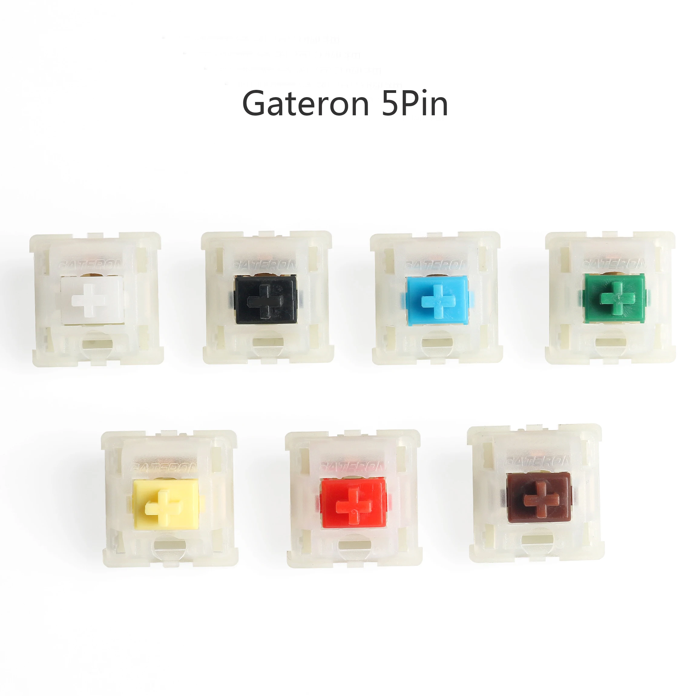 Milky Gateron Yellow Brown Red White switches 5 pin mechanical keyboard keyswitch