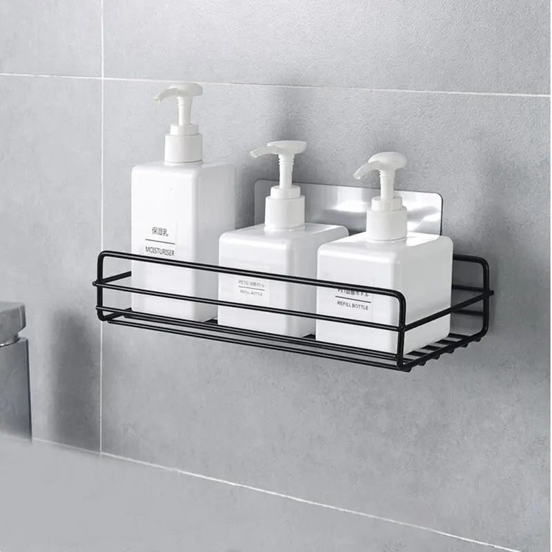 

Bathroom Hair Dryer Holder Wall Mounted Nail Free No Trace Sticker Hair Care Dryer Storage Rack Blower Home Organizer decoration