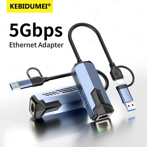 5000 Мбит/с USB сетевая карта 5 Гбит/с высокоскоростной проводной адаптер USB3.0 Type-C к RJ45 Ethernet-конвертер-конвертер-концентратор для MacBook ноутбука ПК
