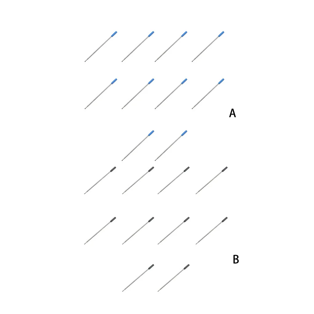 

Стержни черного и синего цвета для шариковой ручки, 10 шт.