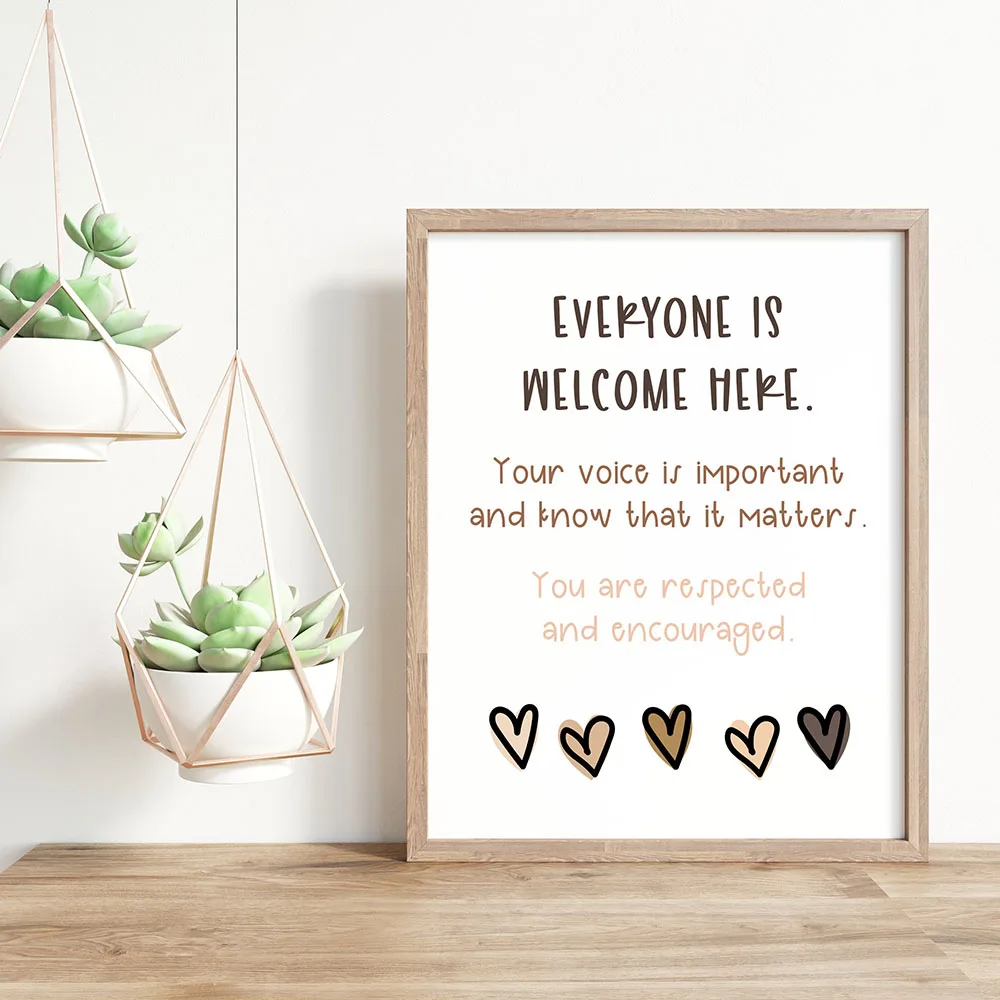 

Nordic Mental Health Therapy Posters and Prints Self-love Well Being Canvas Painting Therapist Gift Counselor Office Home Decor