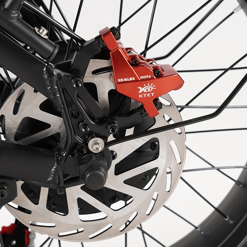 2-поршневой красный комплект гидравлических дисковых тормозов Ebike, электровелосипедный уровень отключения тормоза, велосипедные двойные дисковые масляные тормоза (art.: 3920cc7bcebbc) - 3920cc7bcebbc