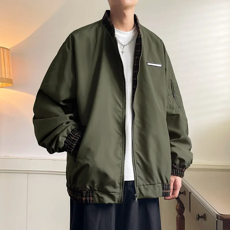 2023 модная бейсбольная куртка свободного кроя унисекс весенне-осенняя винтажная