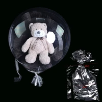 30inch wide neck transparent bobo balloon bouquet snacks gift wrapping clear inflatable air helium globos wedding birthday party