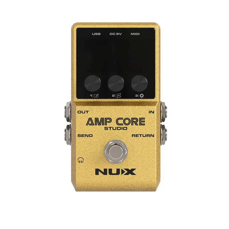 Фото NUX Amp Core Studio — модельер гитарных усилителей — 26 моделей усилителей + загрузка IR-фильтров + USB-аудиоинтерфейс №1