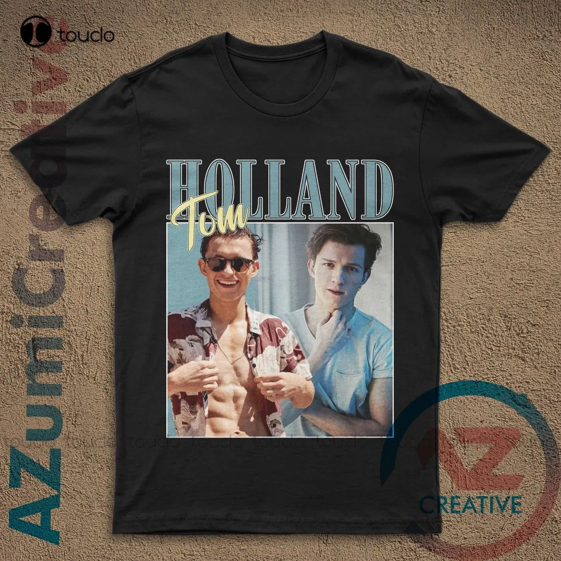 

Ретро футболка Tom Holland в стиле 90-х годов, вдохновляющая футболка в стиле рэп, хип-хоп, том Голландия, Винтажная футболка в стиле том Футболка "Голландия", подарок на день рождения