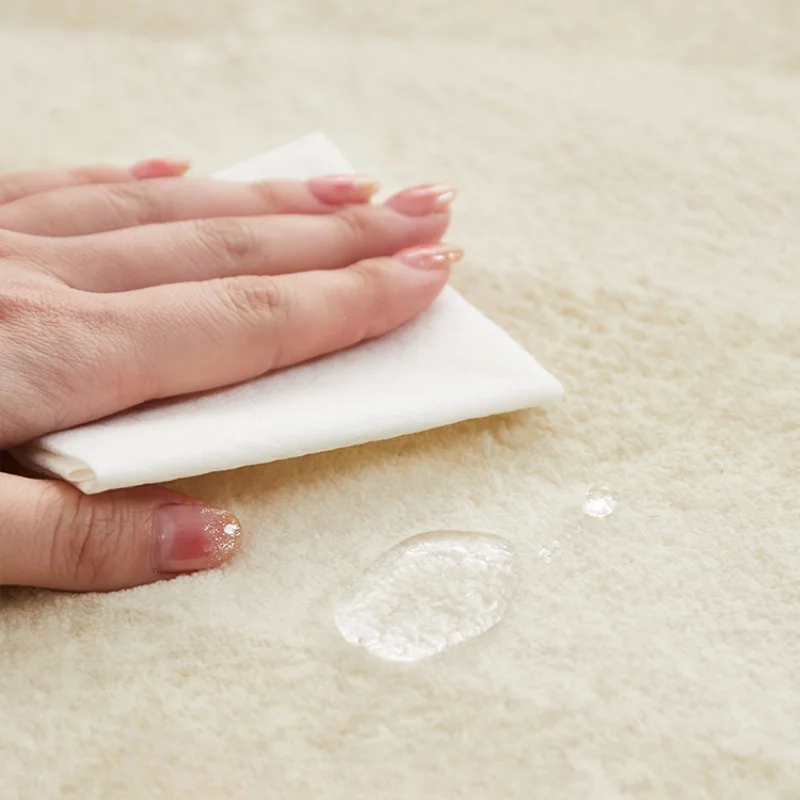 Простой бежевый ковер для гостиной круглый большого размера спальни домашний