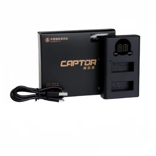 USB-зарядное устройство с 2-слотовым светодиодным дисплеем для Canon EOS M50 M50II M100 M200 100D