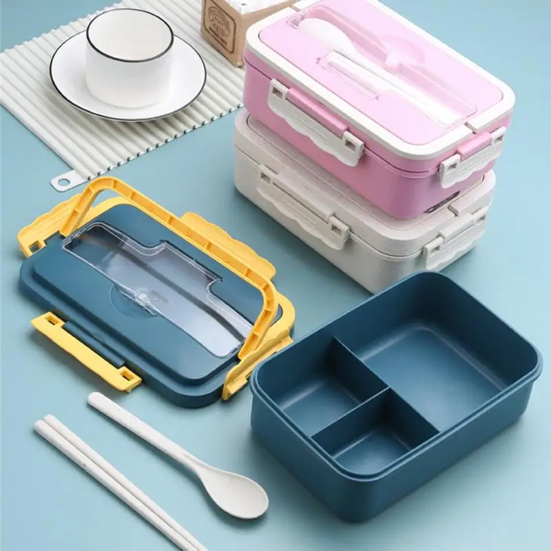 

Dropshipping Bento Boxes Healthy Material With Spoon Chopsticks Food Storage Container Microwave Lunch Bag Lunch Box 2023