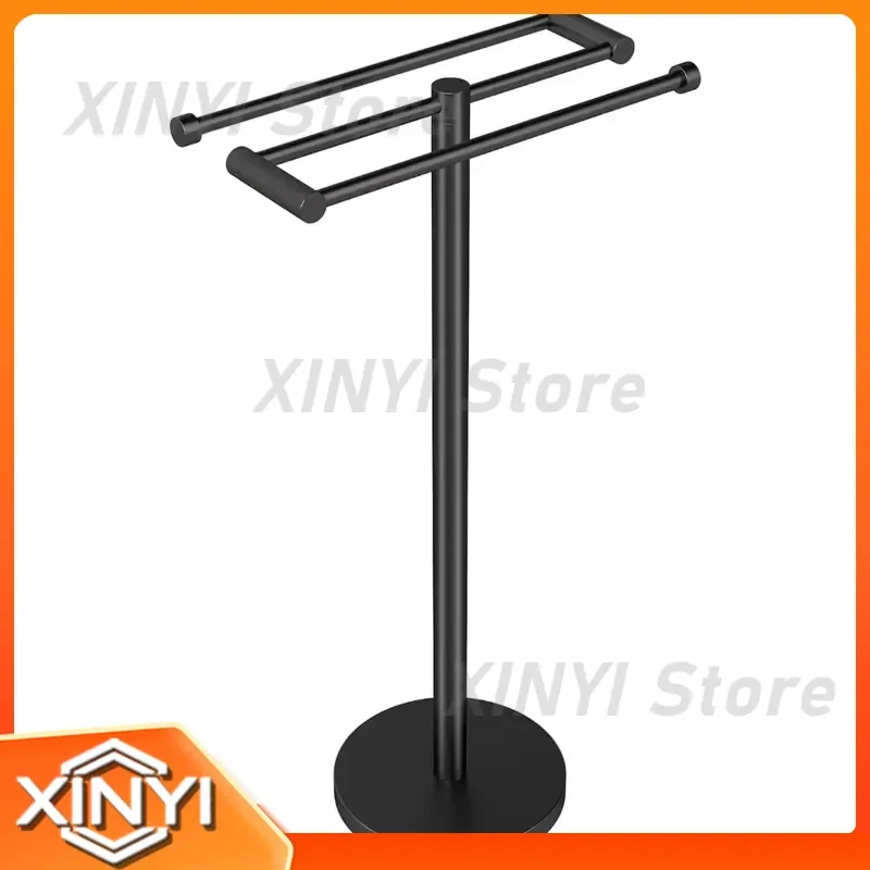 Фото Напольная вешалка для полотенец YUMORE Tall Freestanding Modern: большая вместимость, экономия пространства, для ванной комнаты №2