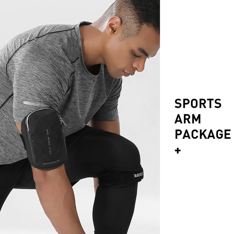 Нескользящая впитывающая влагу Светоотражающая повязка на руку для мужчин