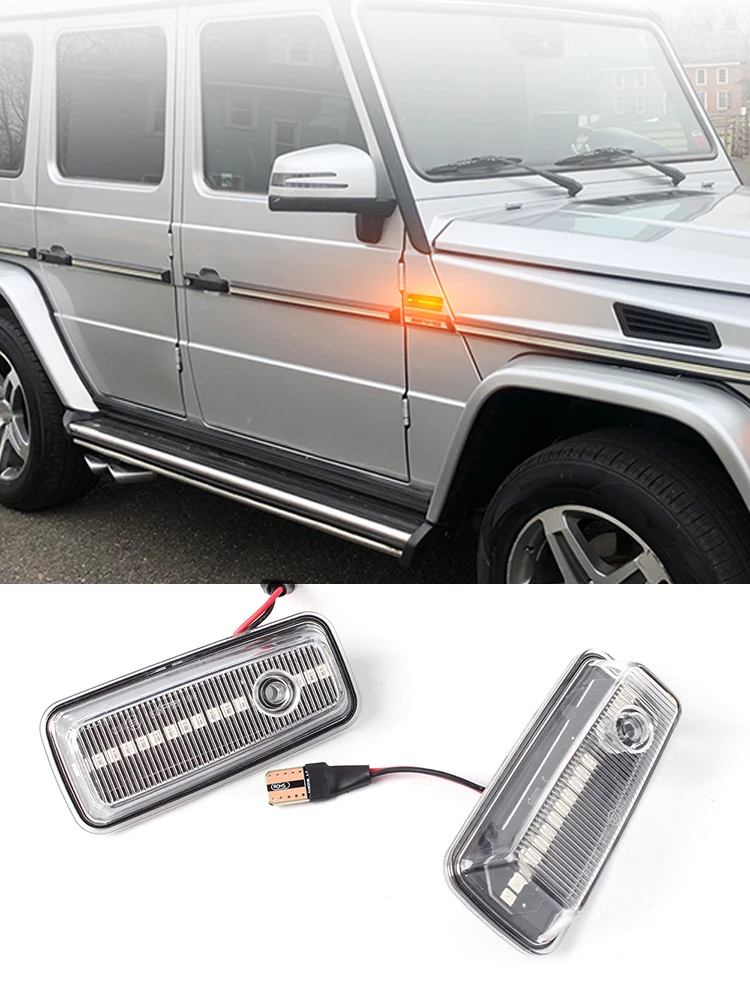 Динамический светодиодный боковой указатель поворота для Mercedes-Benz G-Class W463 W461 G500 G550