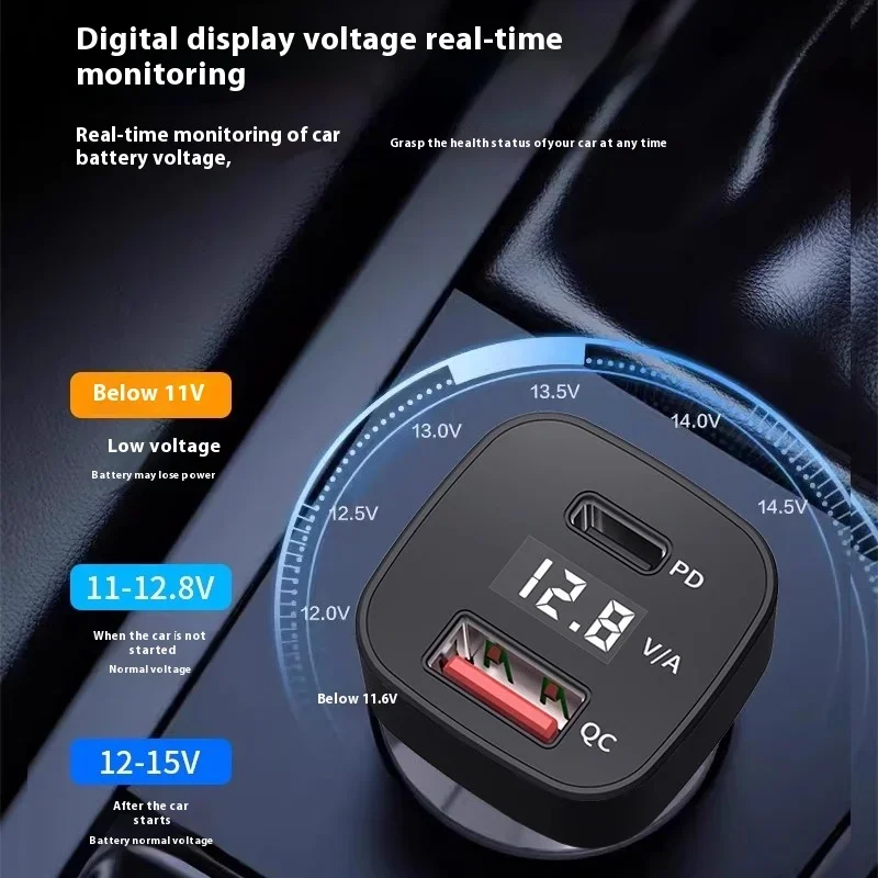 Автомобильное зарядное устройство 70 Вт сверхбыстрая зарядка автомобильный