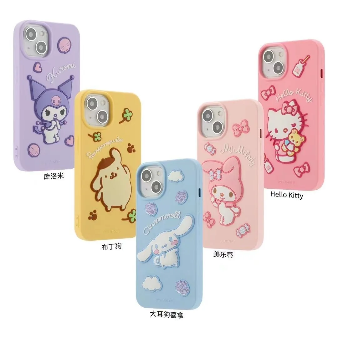

Genuine authorized Sanrio series Hello Kitty mymelody Cinnamoroll Phone Cases For iPhone 14 13 12 11 Pro Max Back Cover