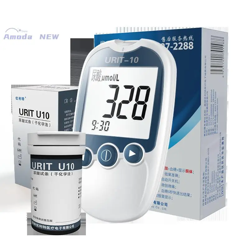 Uritu 2ln1 U10 Тестер мочевой кислоты Сечевая кислота Тест-полоски для измерения