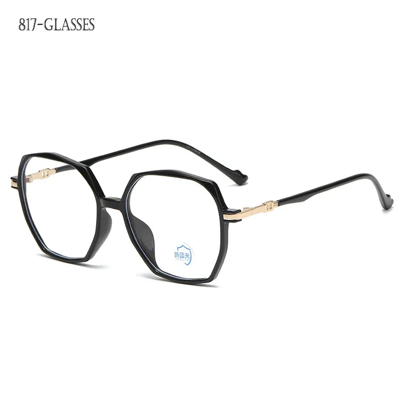 

2023 Computer Glasses Anti Blue Light Glasses for Women's Fashion Street Shoot Large Frame Eyewear
