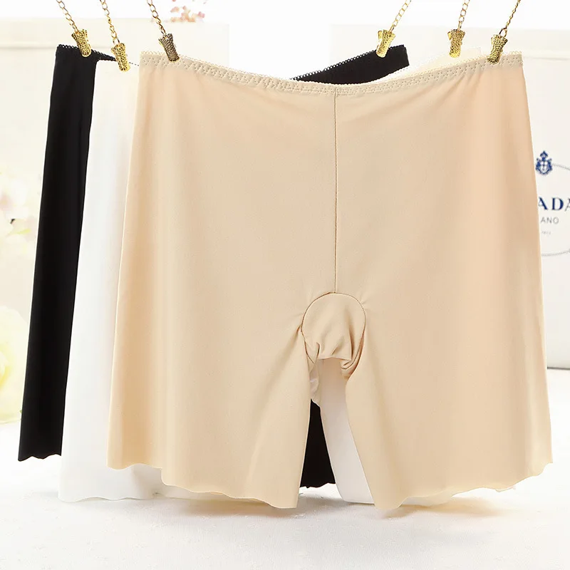 Новые летние женские бесшовные кружевные шорты защитные брюки с высокой талией