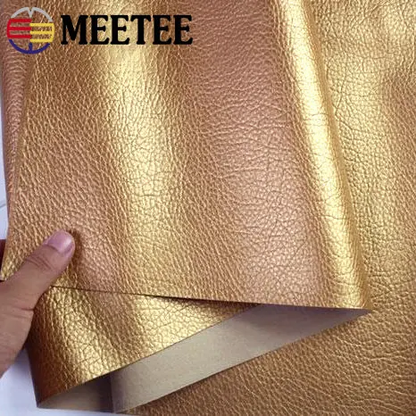 Meetee 50x139 см золотая искусственная Синтетическая кожа Сумка для багажа мягкая домашние текстильные украшения Ткань DIY Швейные аксессуары