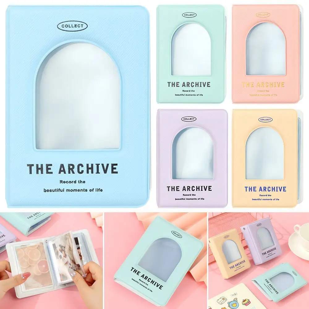 

Insert Type Business Card Bag Photo Folder Card Storage Album 3 Inch Photo Insert Hollow Album Movie Ticket Collection