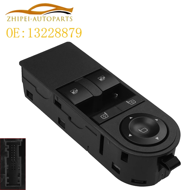 

13228879 Power Window Lifter Control Switch Car 13215152 13228706 For Opel Astra H 2004-2015 for Vauxhall Zafira MK 2005-2014