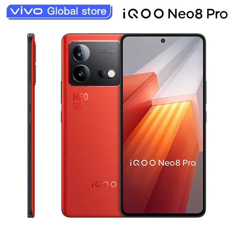 Original VIVO iQOO Neo8 Pro 5G Mobile Phone 6.78 Inch AMOLED Dimensity 9200 Plus Octa Core 120W Super Charge 50M Camera NFC