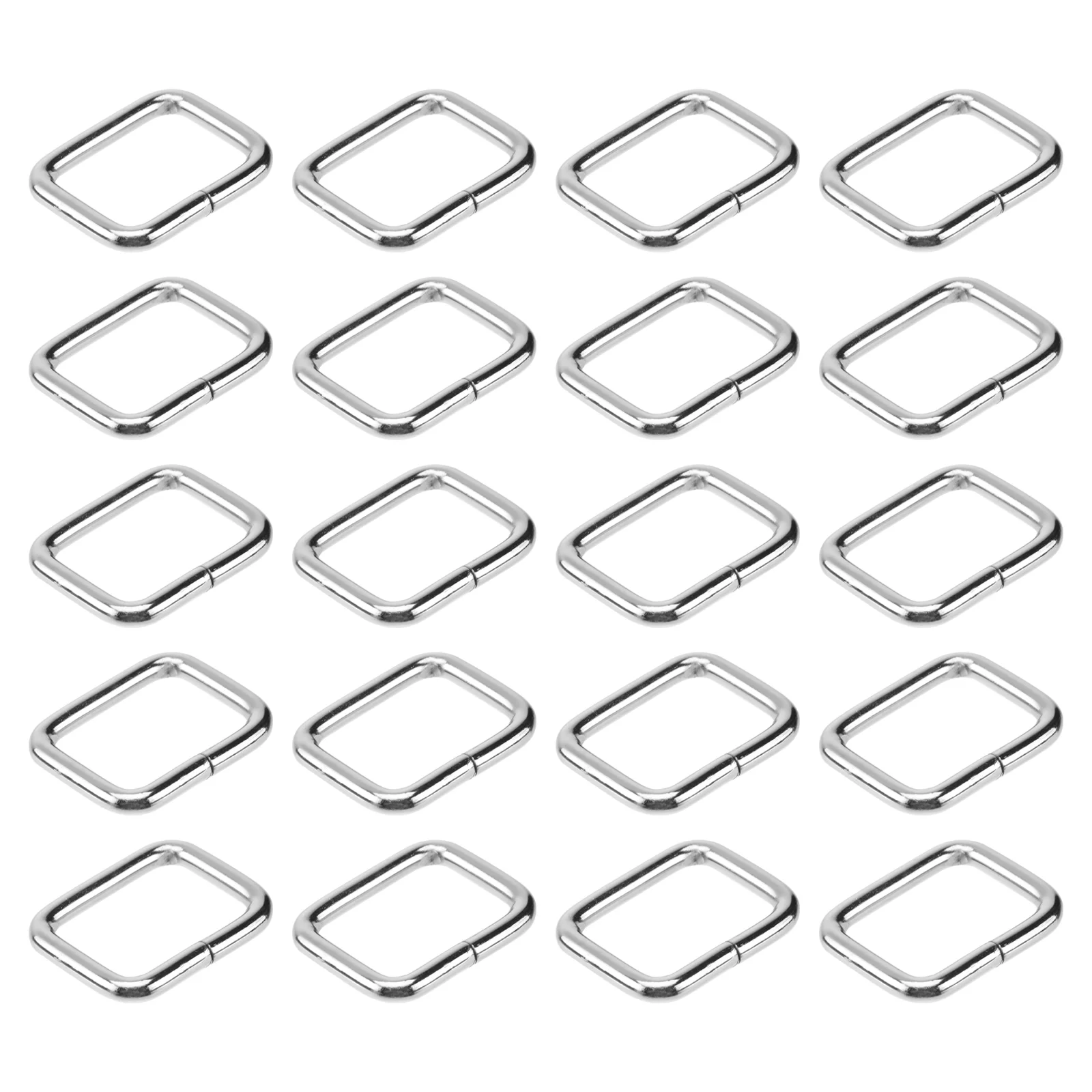 

20pcs Strap Adjuster Useful Practical D Webbing Ribbon Buckle D Ring Buckle for Adults Men
