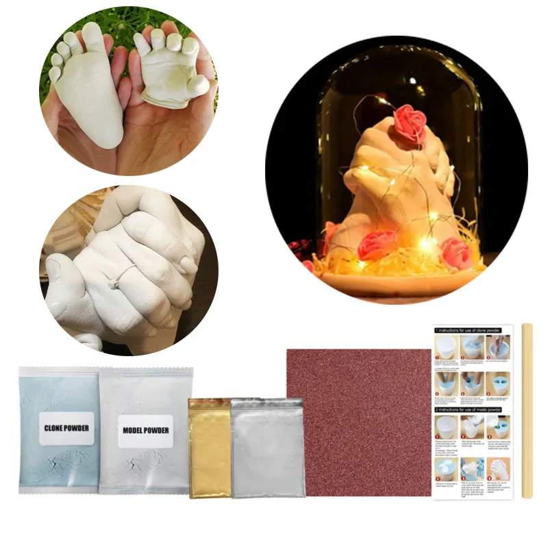 

Набор 3D-моделей для печати рук и ног, штукатурная форма «сделай сам» для детских пар, свадебные отпечатки рук, набор для литья, детский сувен...