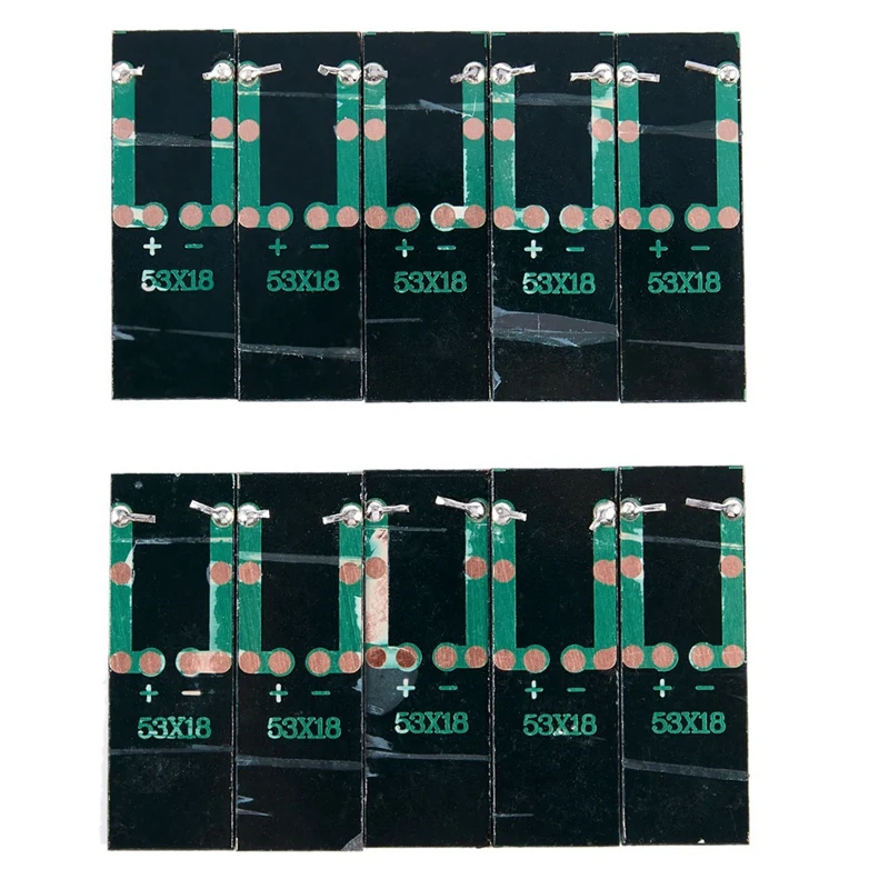

60Pcs Mini Solar Panel New 0.5V 100MA Solar Cells Photovoltaic Panels Module Sun Power Battery Charger 53 X 18 X 2.5Mm