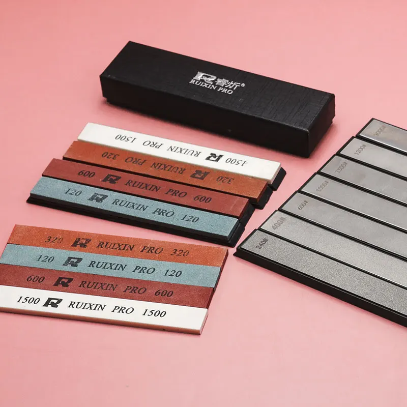

Профессиональный точильный камень для ножей 120-3000 Грит Алмазный брусок точильный камень грубый тонкий кухонный шлифовальный инструмент Ак...