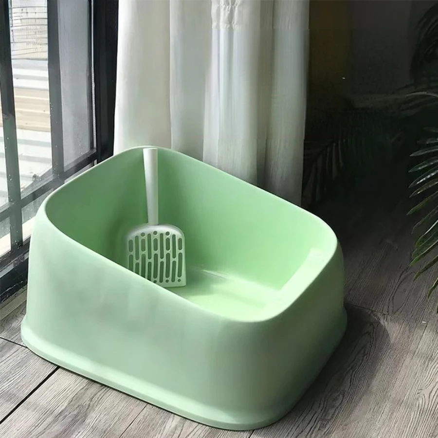 

Верхняя Входная коробка для кошачьего туалета, пластиковый высокий настенный большой брызговик, поднос, рампа, сетка, корпус для туалета для кошек, товары для домашних животных