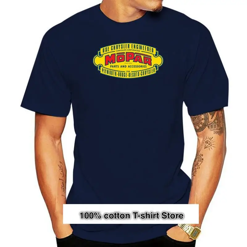 

Mopar Ii-Camiseta de algodón estampestampada, camiseta de манга corta y larga, Modern