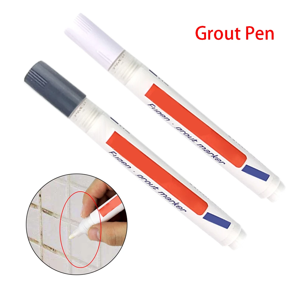 

Grout Marker Water Resistant Tile Repair Professional Kitchen Instant Grout Pen Anti Mould for Tile Floors Walls Showers