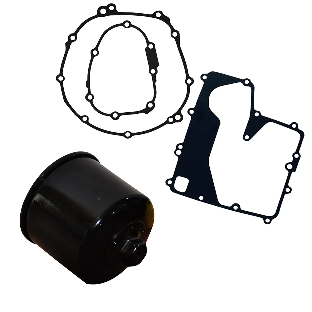 

Motorcycle Oil Cleaner Strainer Crankcase Clutch Covers Gasket and Oil Filter For Yamaha YZF-R6 YZFR6 2006-2019
