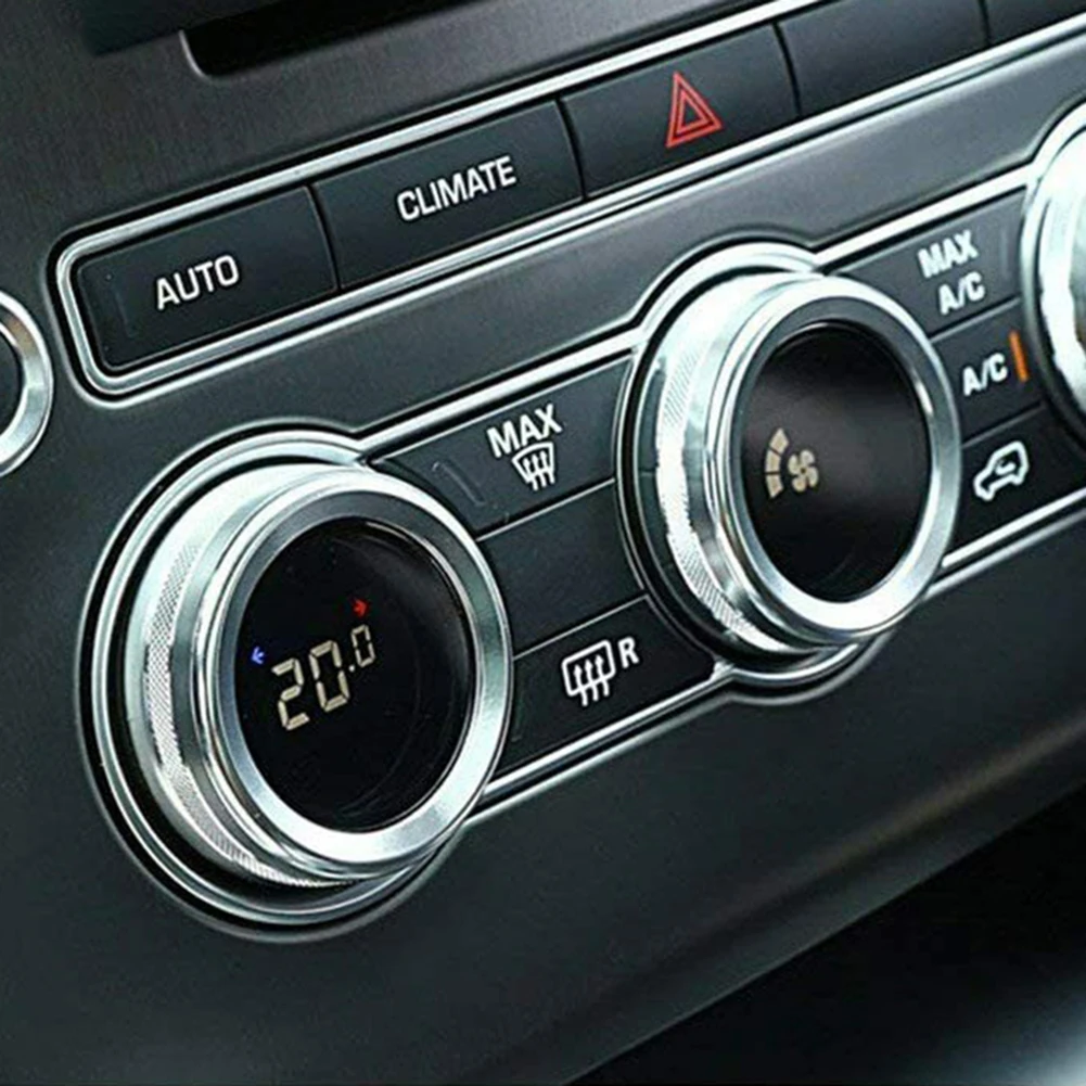 

For Console Air Condition Knob Cover Decor Aluminum Alloy Car Decoration For Sport 13-2017 Fashionable Decor Style
